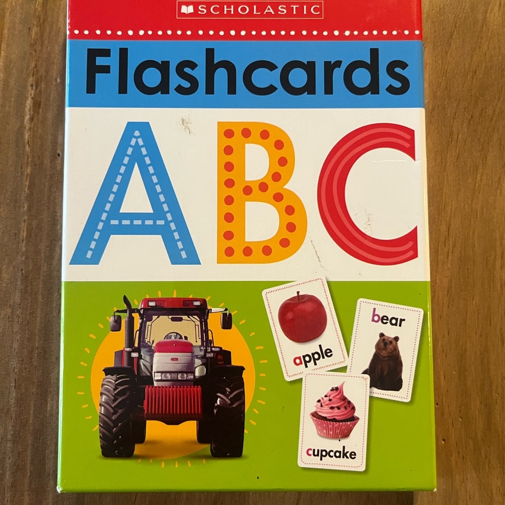 Scholastic ABC Flashcards - Colorful Kids Alphabet Learning Set